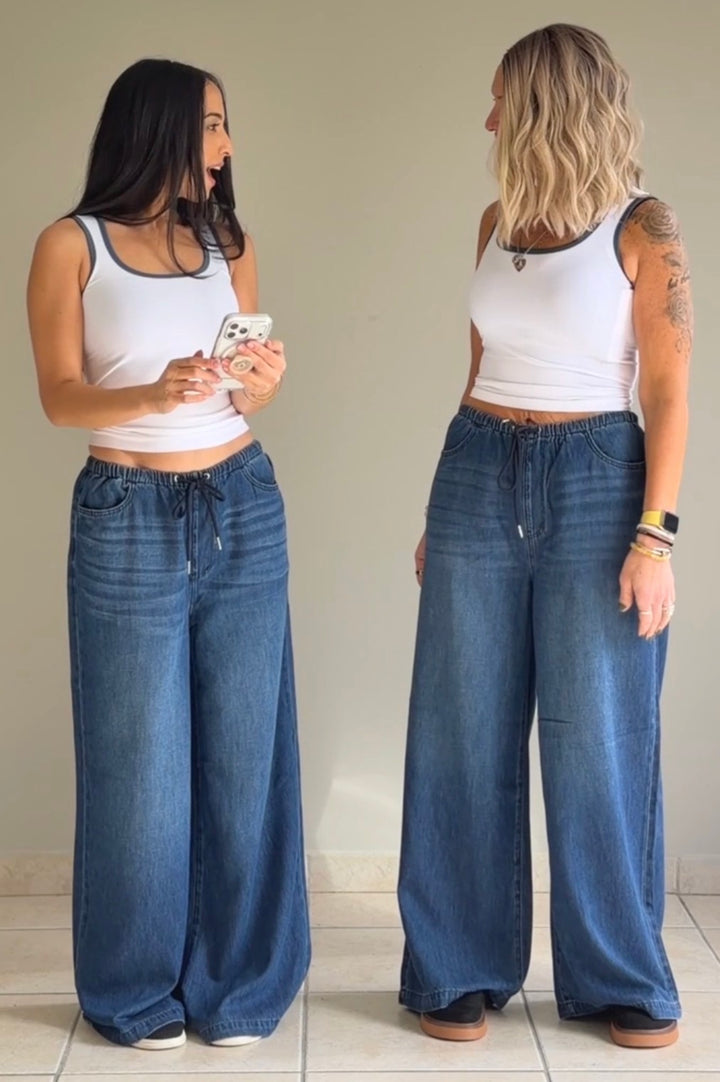 Judy Blue Palazzos Midnight Wash