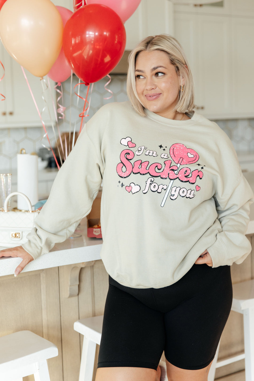 I'm A Sucker For You Valentine Pullover - OW *FINAL SALE*