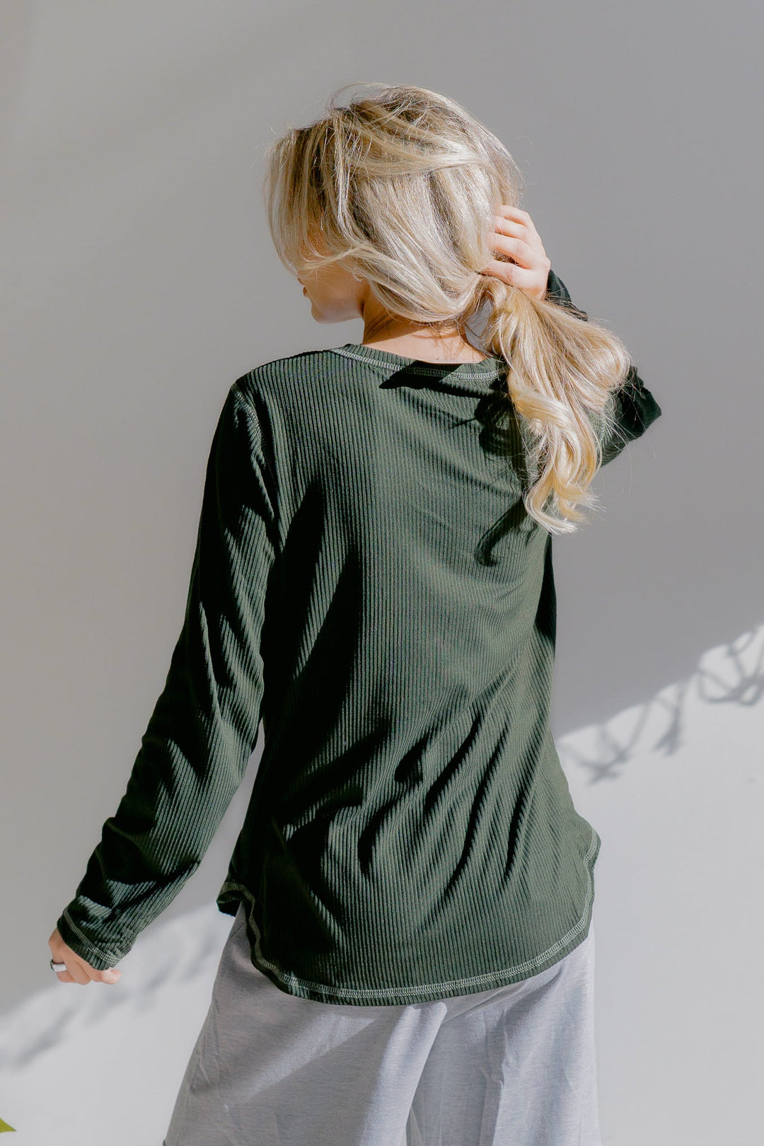 Olive Whisper Henley