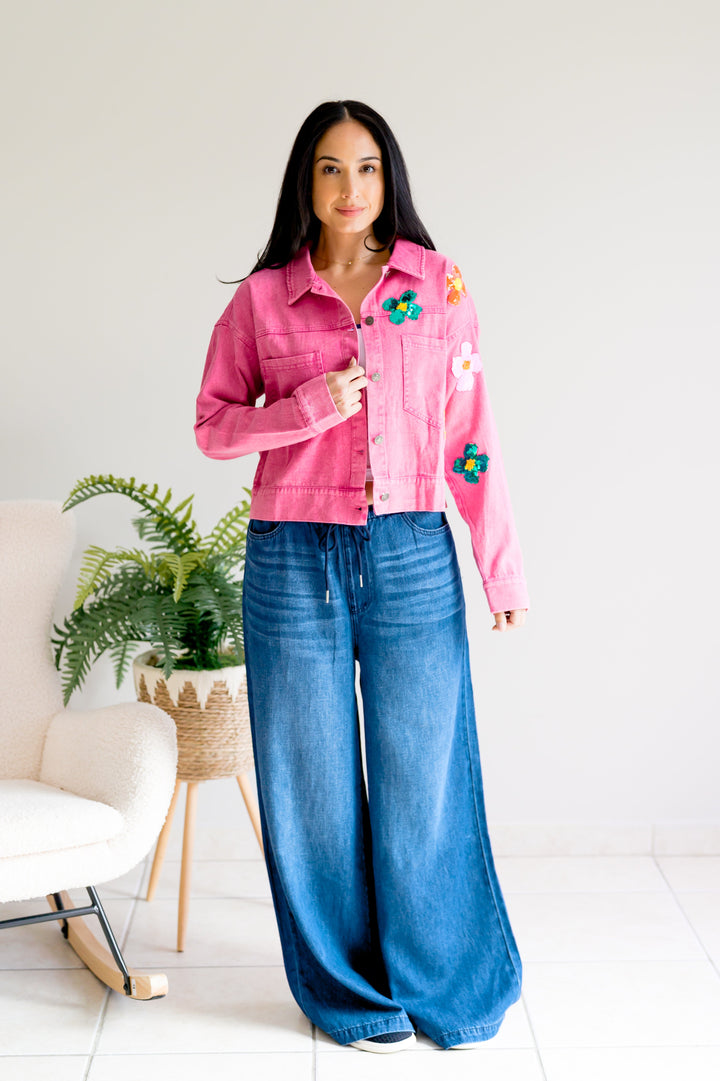 Sequin Petal Pop Jacket