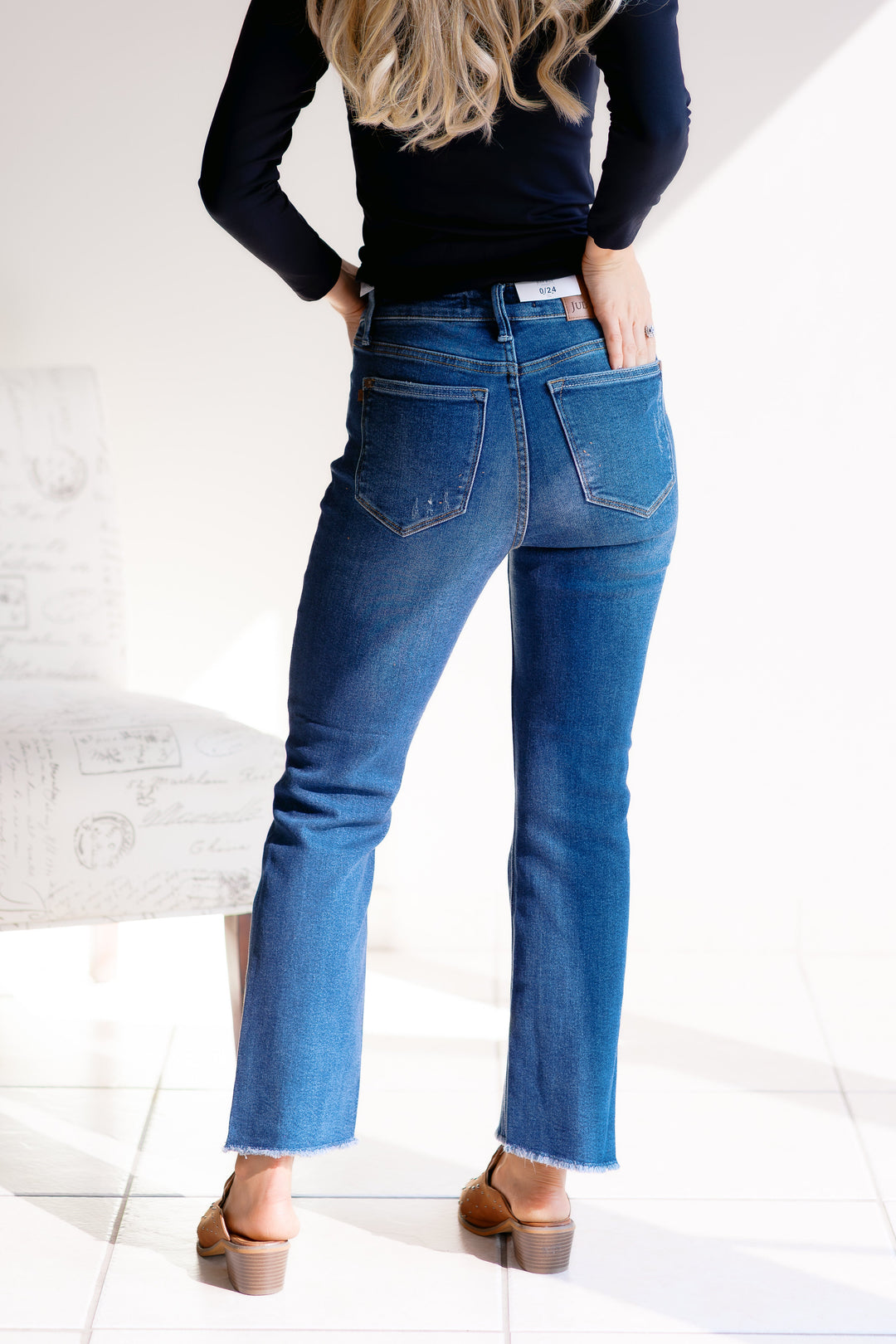 Dark Roast Denim Judy Blue Flares