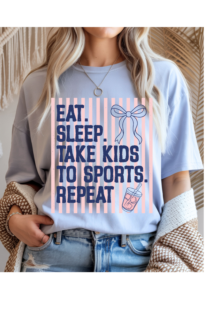 Eat Sleep Sports Graphic Tee