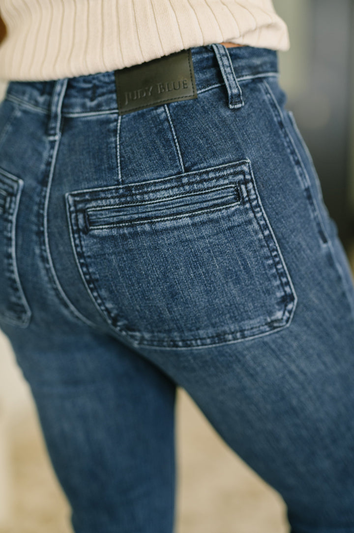 Mackenzie High Waist Flare with Vintage Pocket