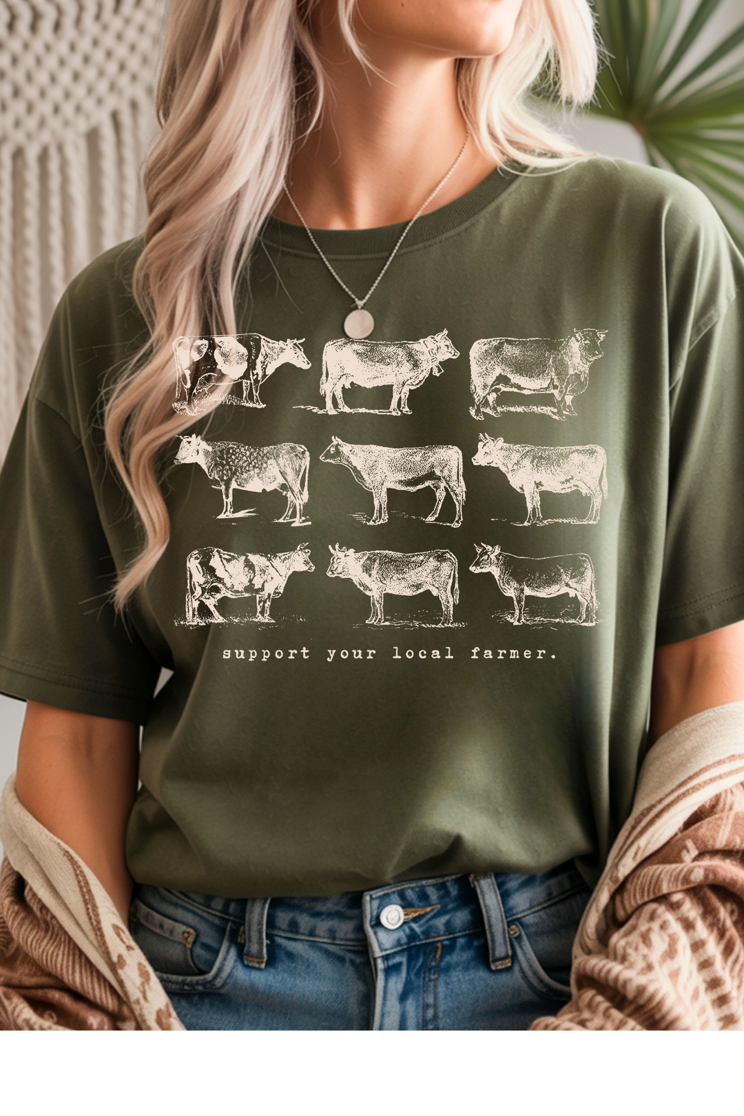 Support Your Local Farmer Graphic Tee