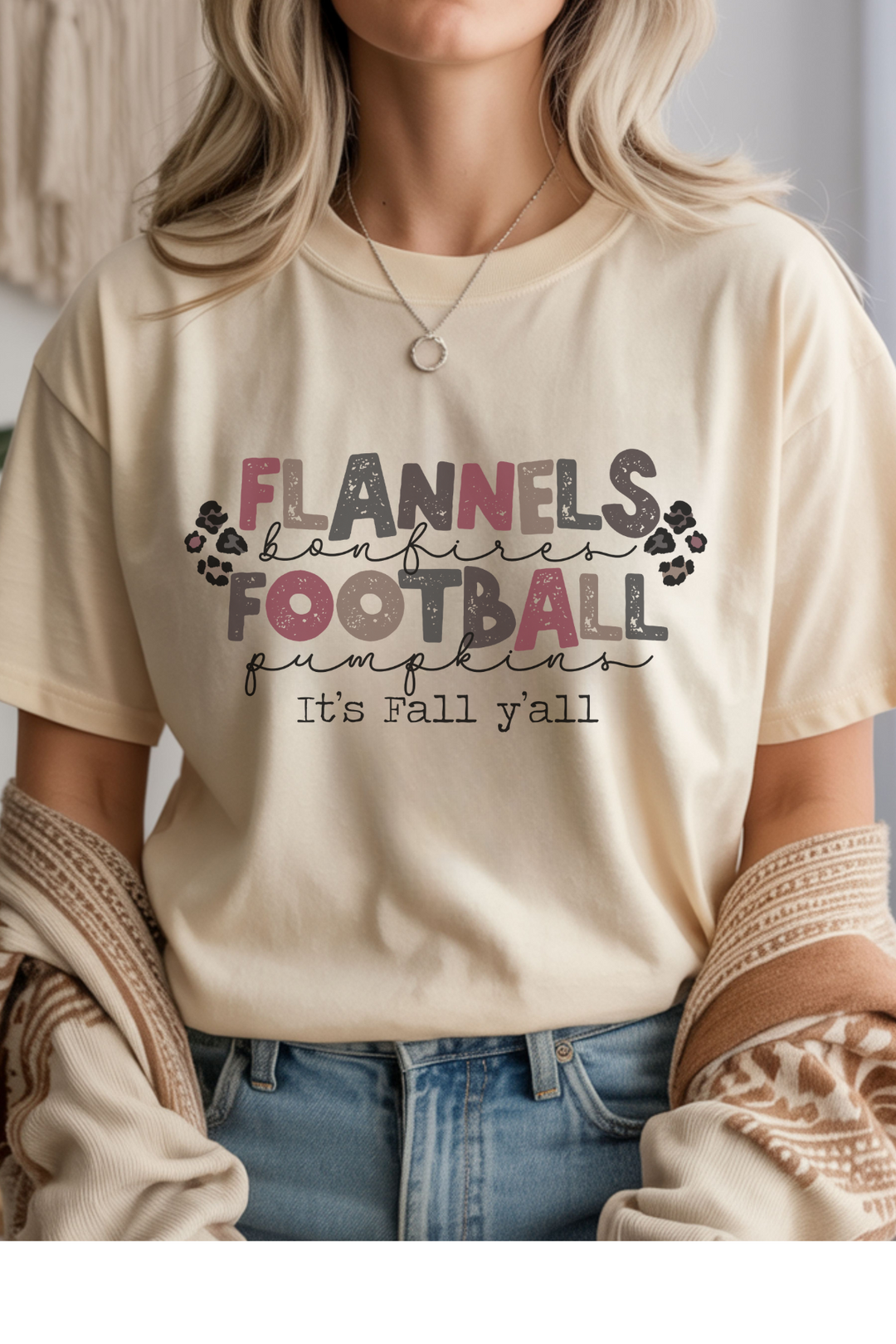 Let It's Fall Y'all Graphic Tee