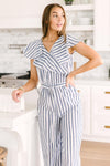 Nautical & Nice Striped Jumpsuit - OW *FINAL SALE*