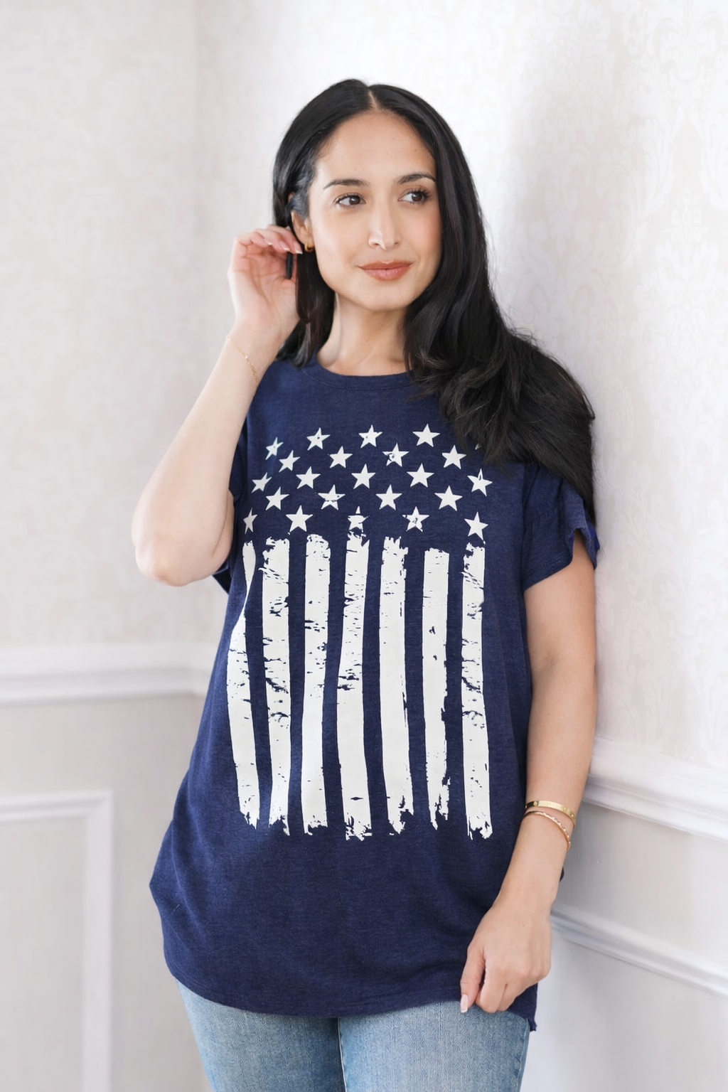 Patriot Ruffle Top