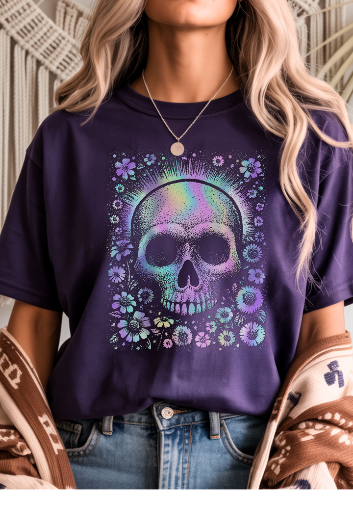 Holographic Skulls Tee Shirt