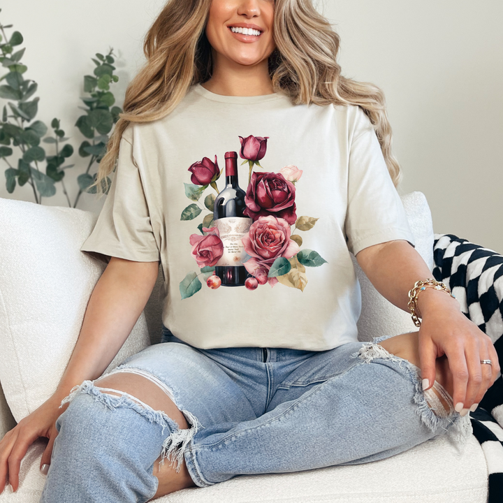 Roses & Wine Graphic Tee