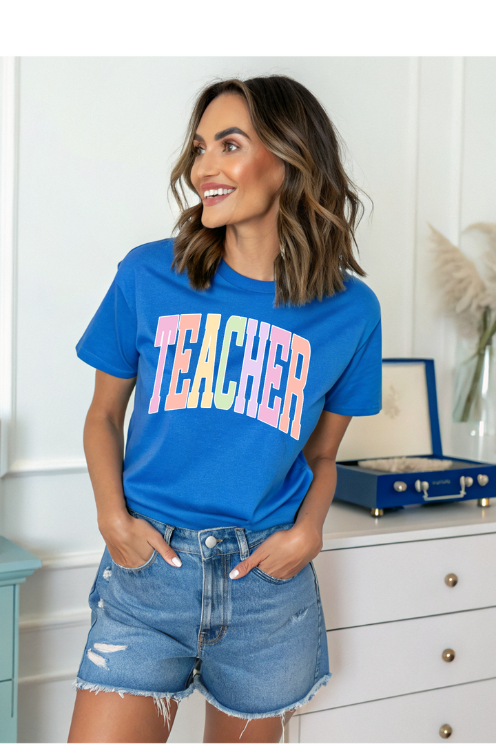 Colorful Teacher Graphic Tee