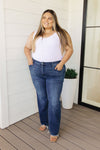 Ruth High Rise Release Hem Straight Jeans By Judy Blue