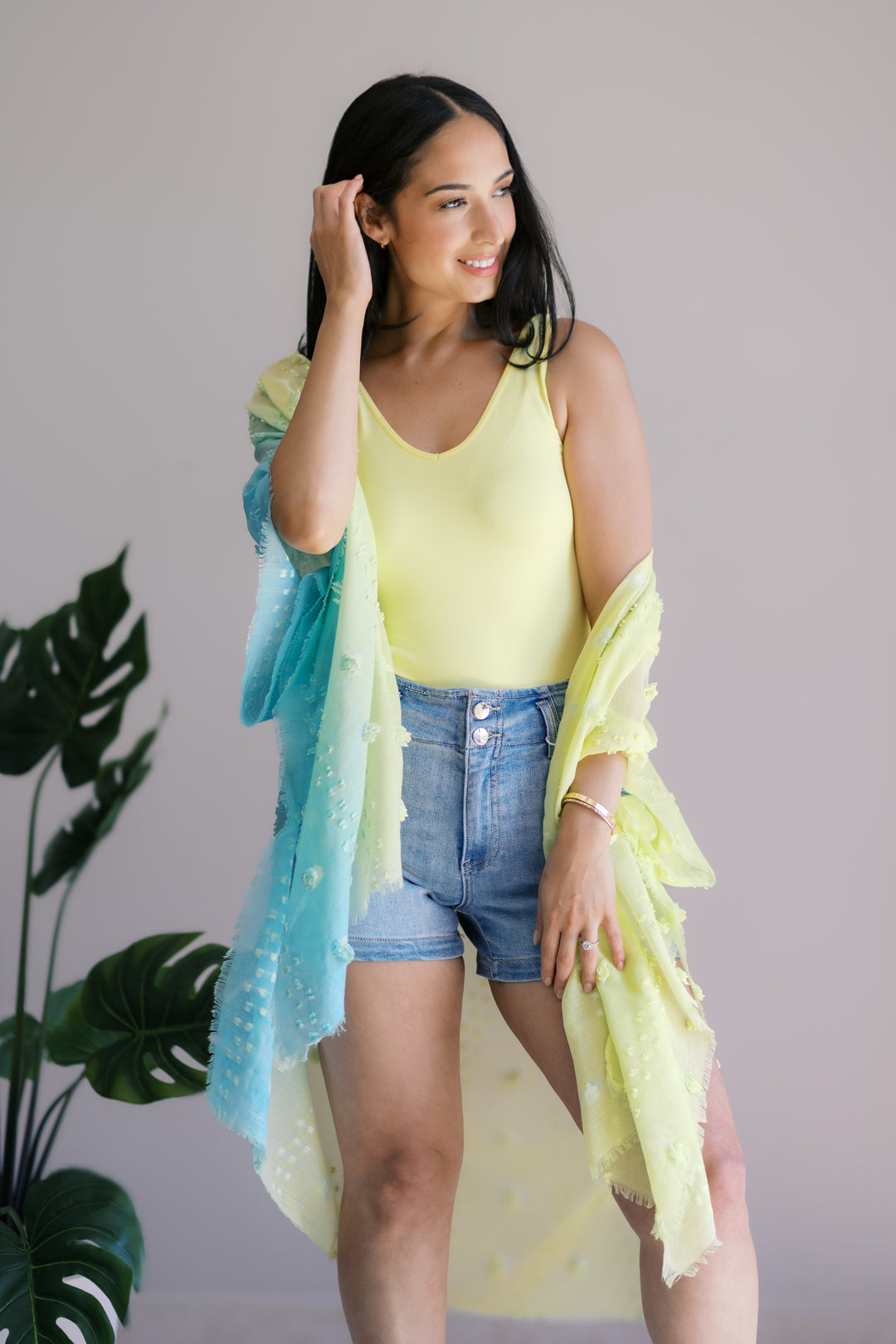 Lemonade Breeze Kimono- New Color Pink/Blue