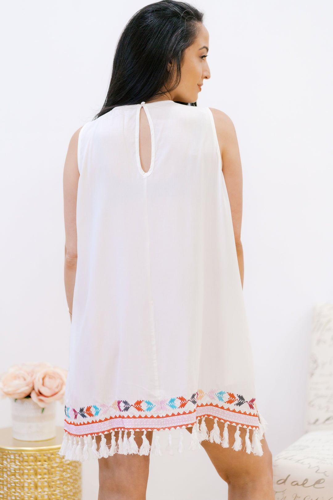 Embroidered Perfection - Dress