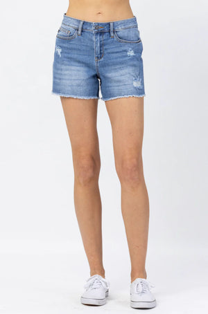 Judy Blue Lightly Distressed Shorts - OW *FINAL SALE*