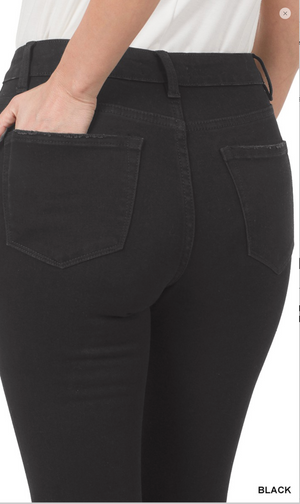 Zenana High-Rise Super Flare Jeans in Black - OW *FINAL SALE*