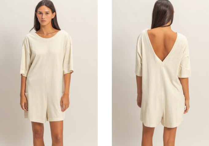 Open Back Romper