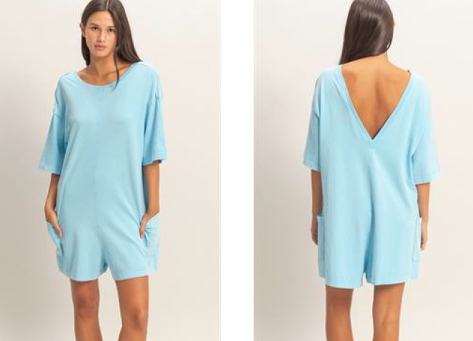 Open Back Romper