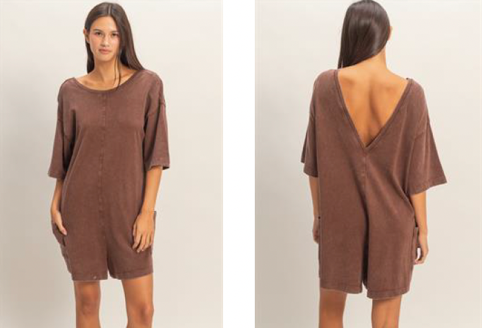 Open Back Romper