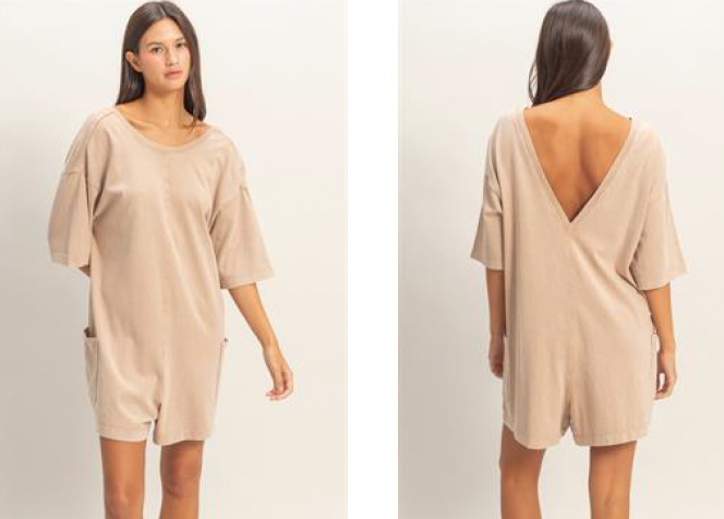 Open Back Romper