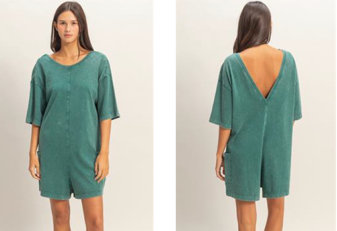 Open Back Romper