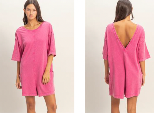 Open Back Romper