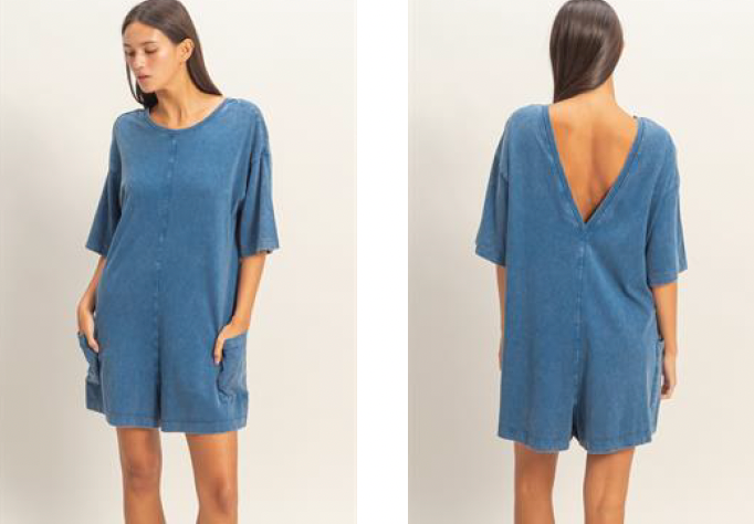 Open Back Romper