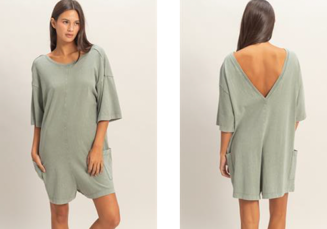 Open Back Romper