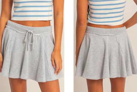 FINAL SALE- Skort-Acid Wash