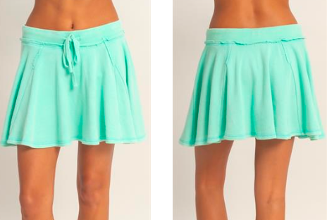 FINAL SALE- Skort-Acid Wash