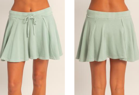 FINAL SALE- Skort-Acid Wash