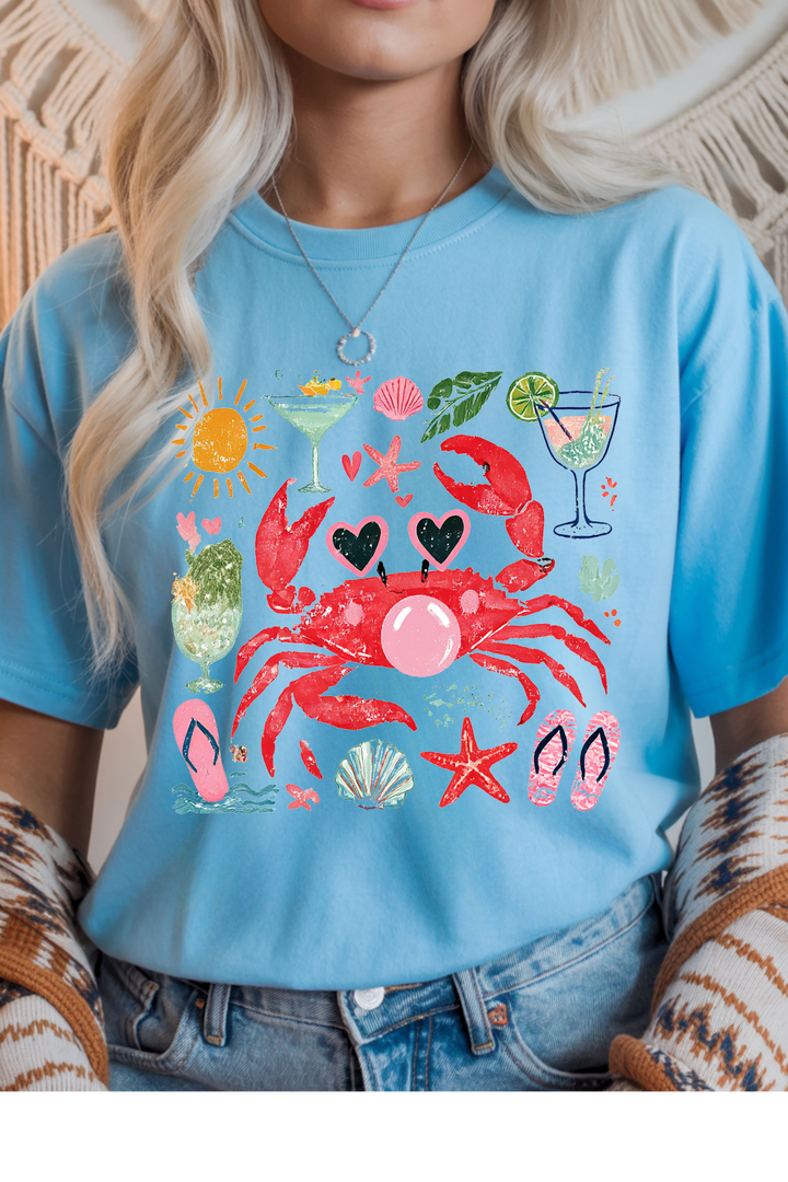 Summer Crab Graphic Tee