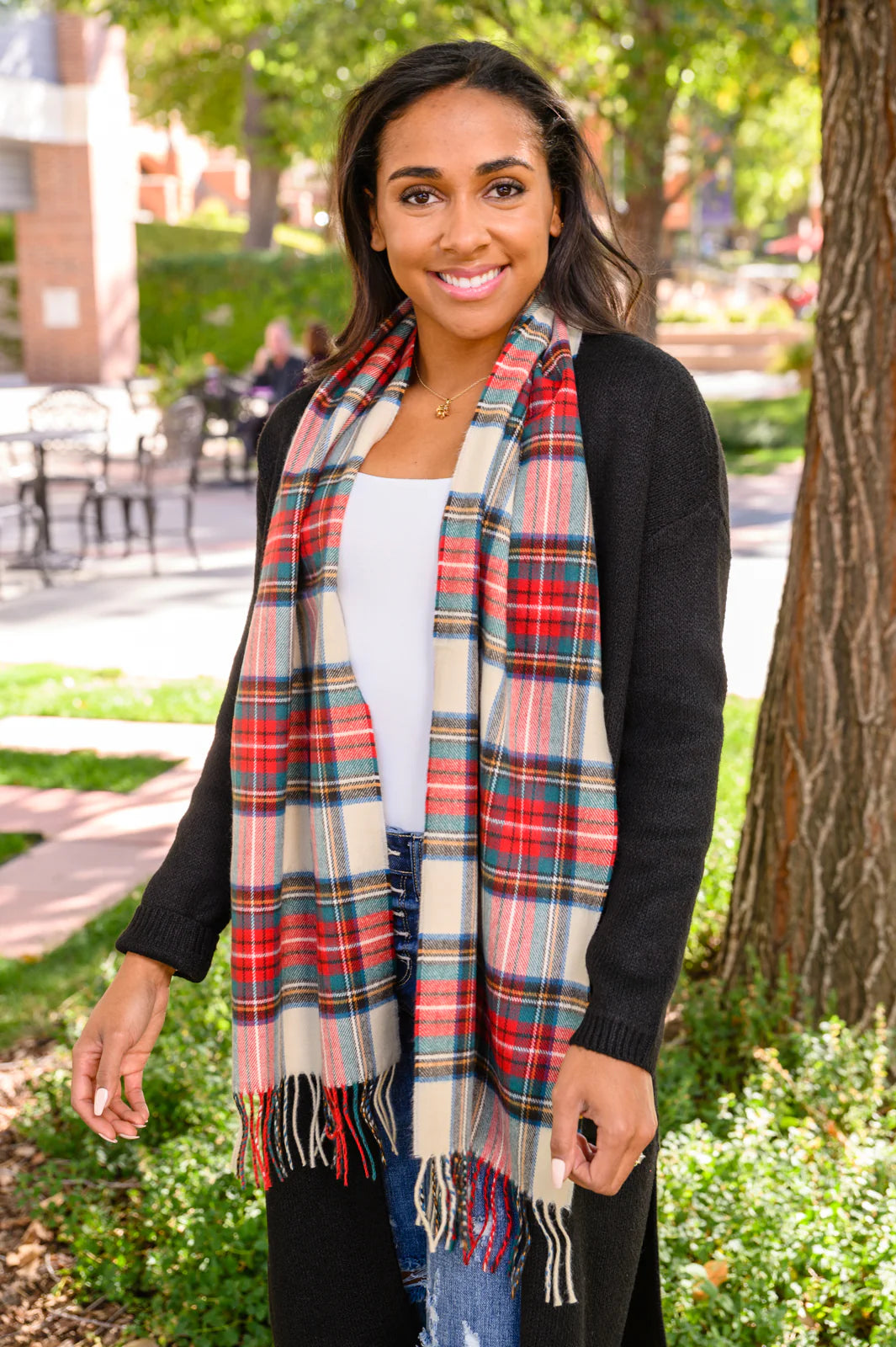 Soft As Can Be Traditional Plaid Scarf - OW *FINAL SALE*