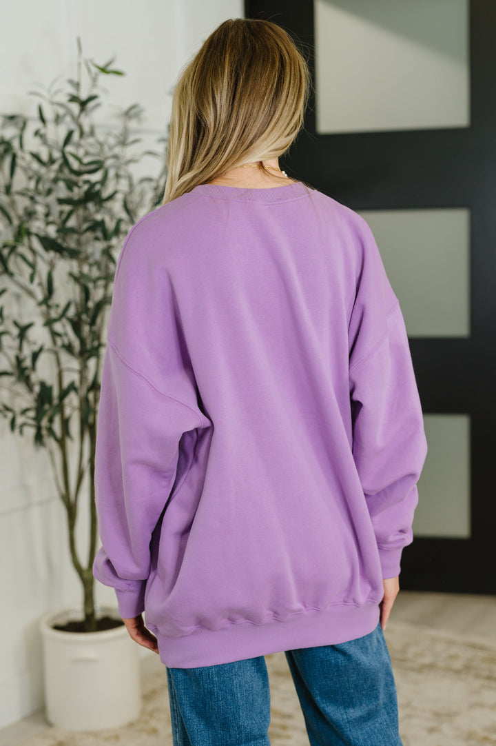 Sunday Snug Relaxed Pullover in Lavender