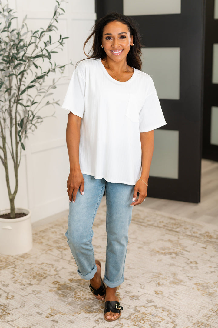 Take It Easy Slouchy Tee in Ivory