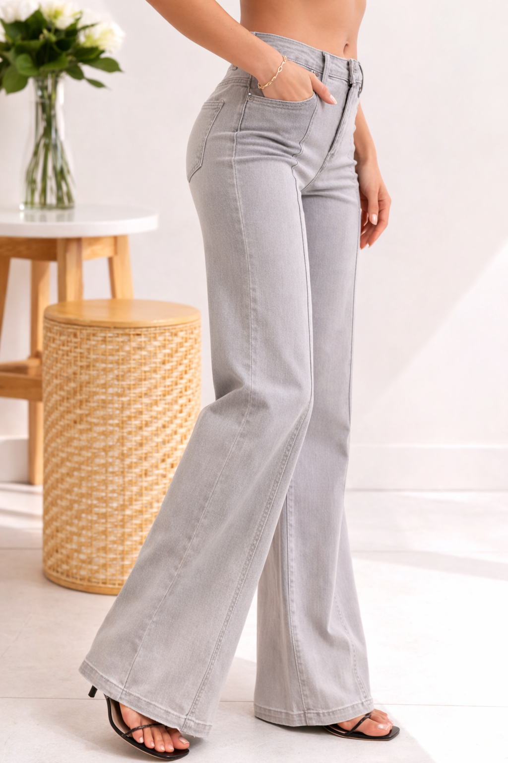 Timeless Judy Blue Grey Wides