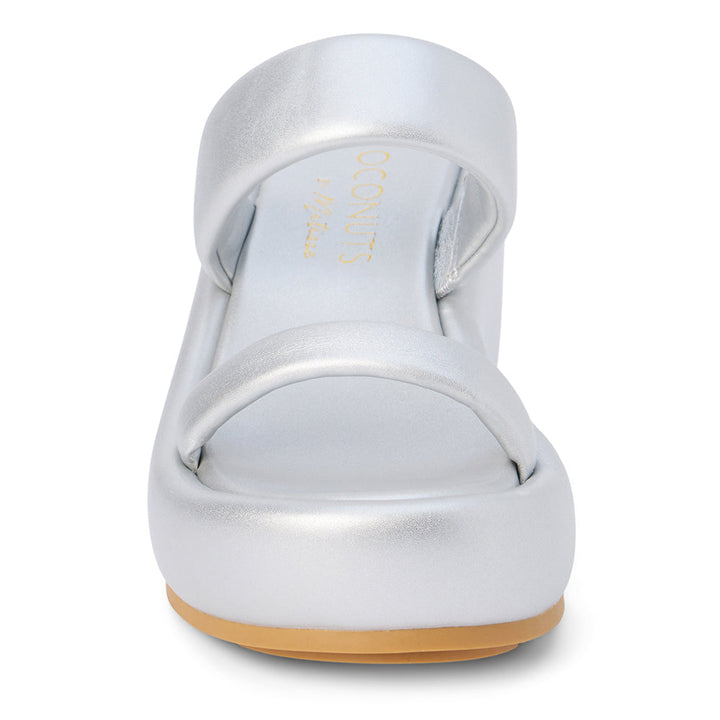 Unique Wedge Sandal in Silver