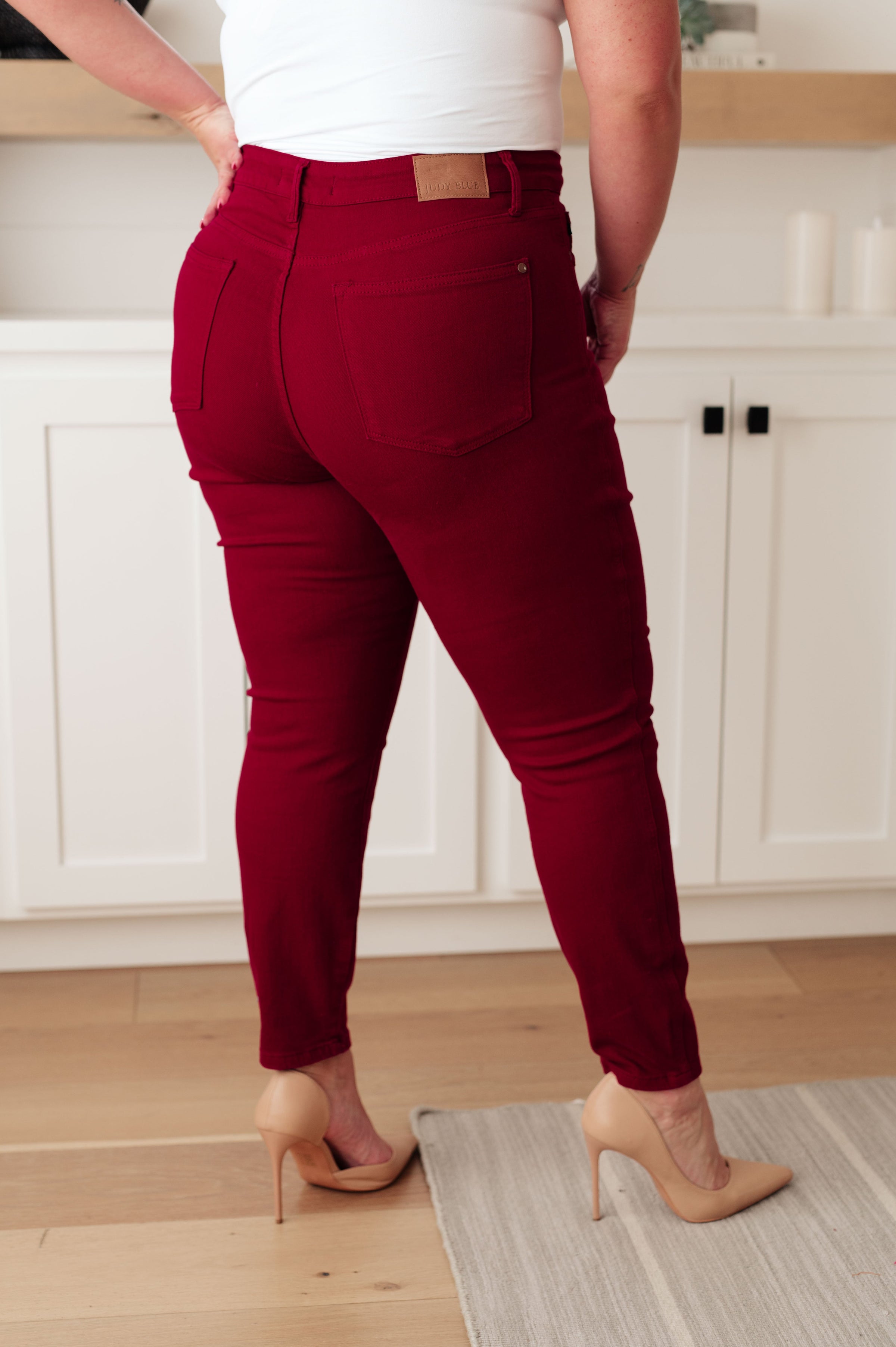 Judy Blue High Rise Control Top Release Hem Skinny Jeans