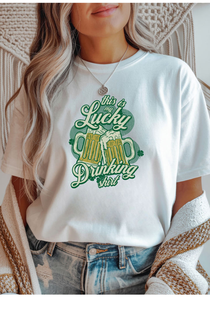 Lucky Drinking Shirt Graphic Tee