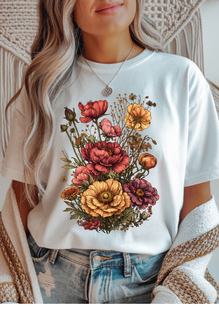 Vintage Floral Graphic Tee