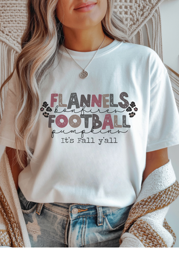 Let It's Fall Y'all Graphic Tee
