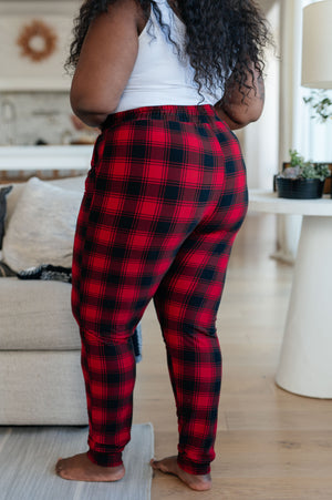 Your New Favorite Joggers in Red Plaid OW