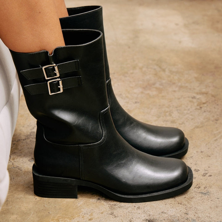 Basil Moto Boot in Black