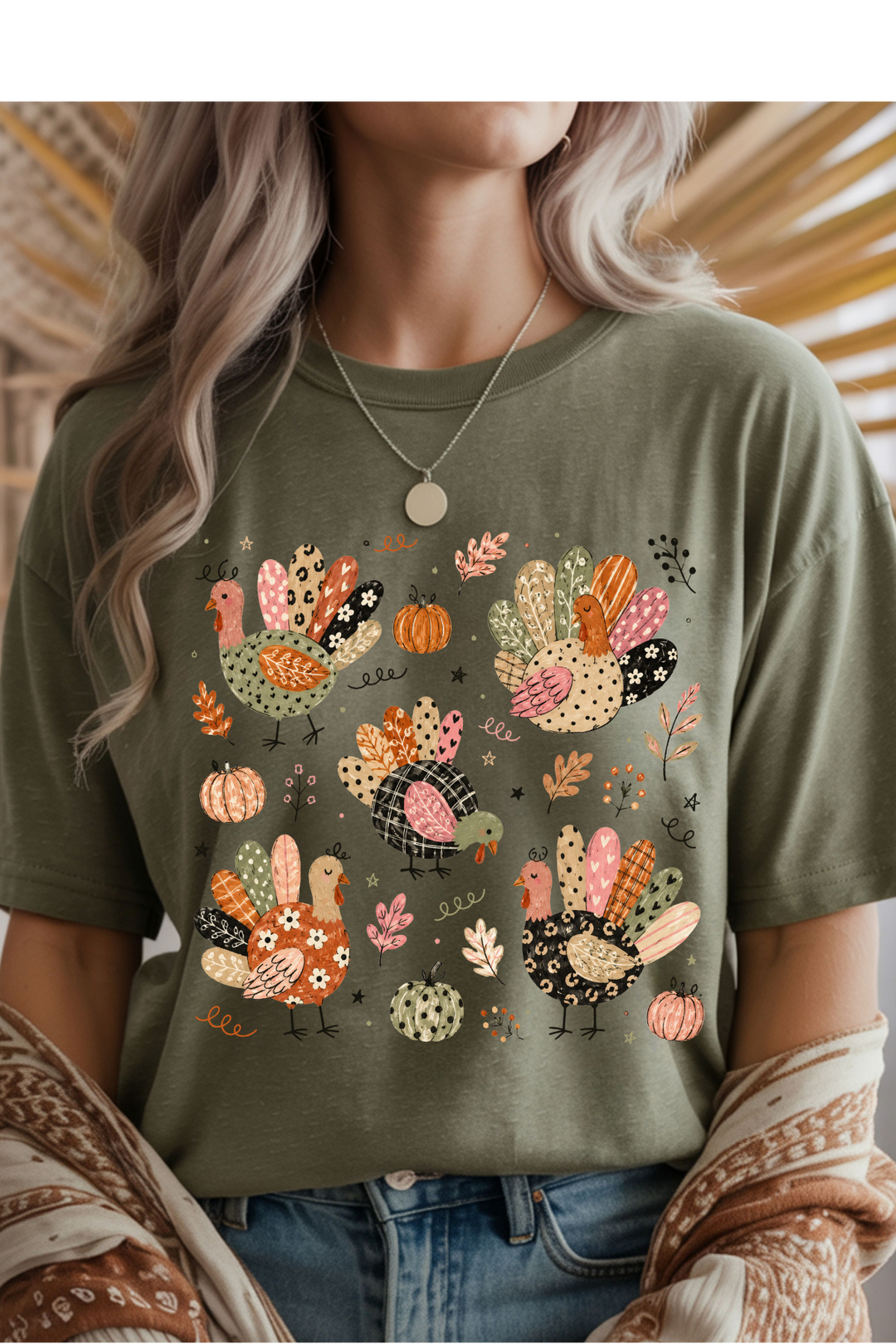 Fall Turkeys Graphic Tee