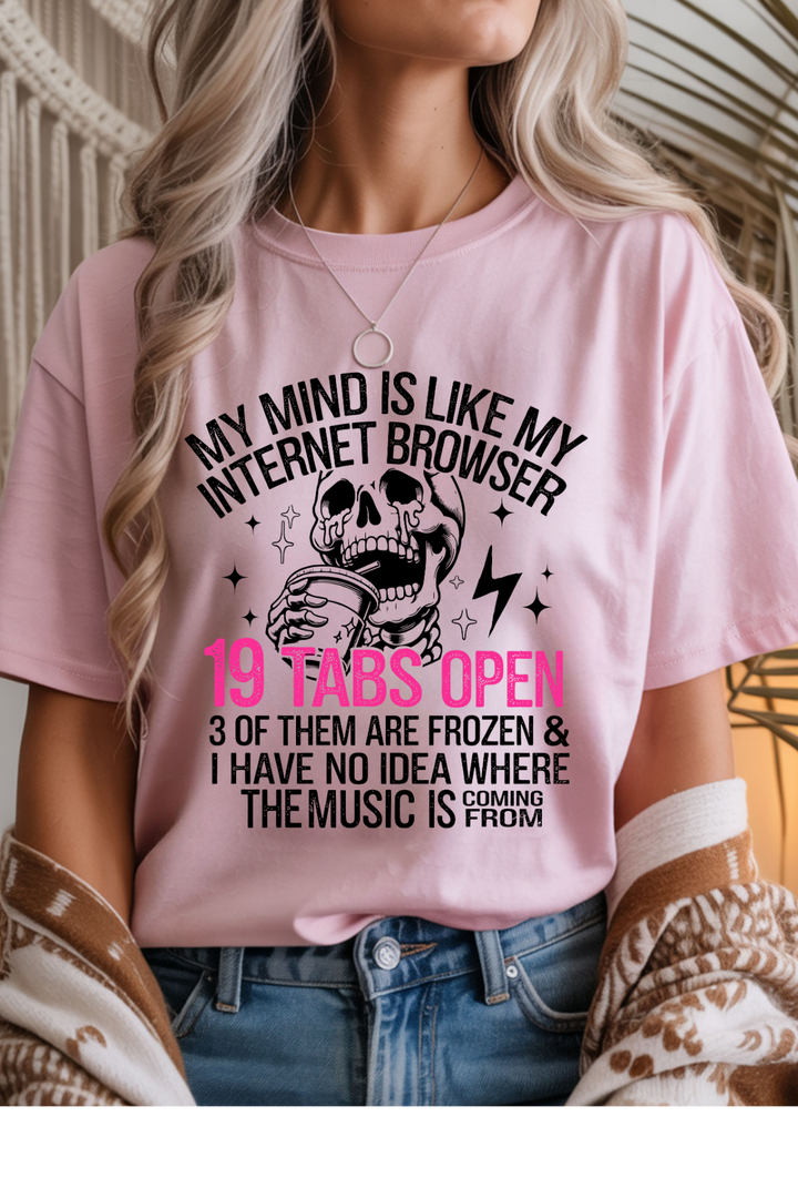 19 Tabs Open Graphic Tee
