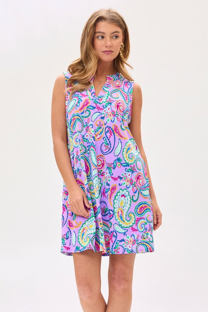 Dear Scarlett Lizzy Tank Dress in Lavender