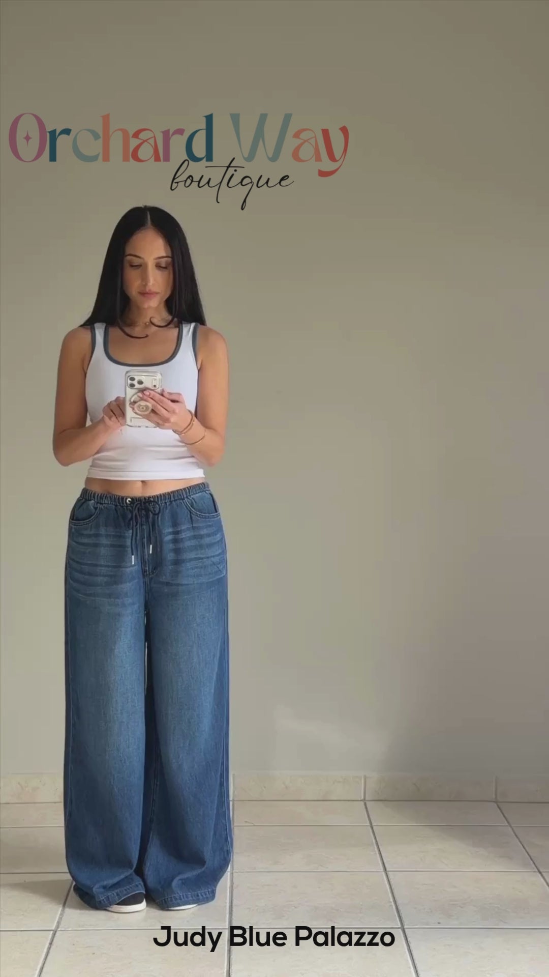 Judy Blue Palazzos Midnight Wash OW