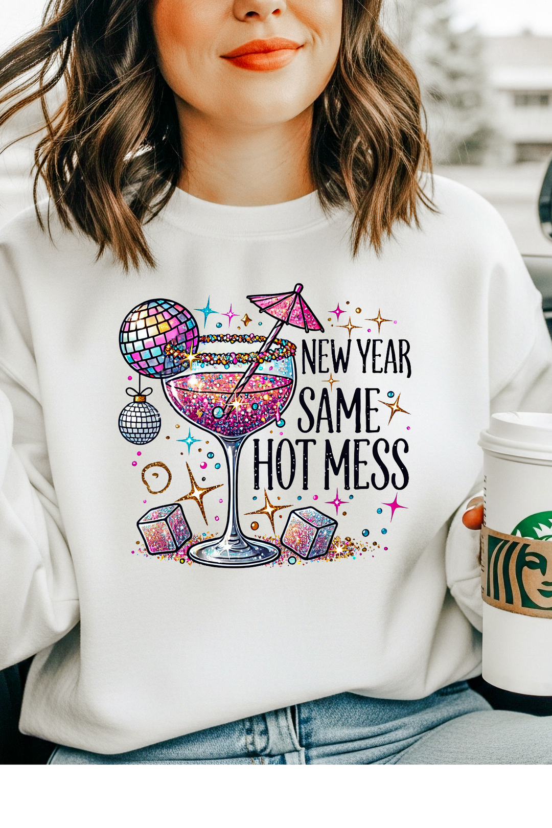 New Year Hot Mess Sweatshirt