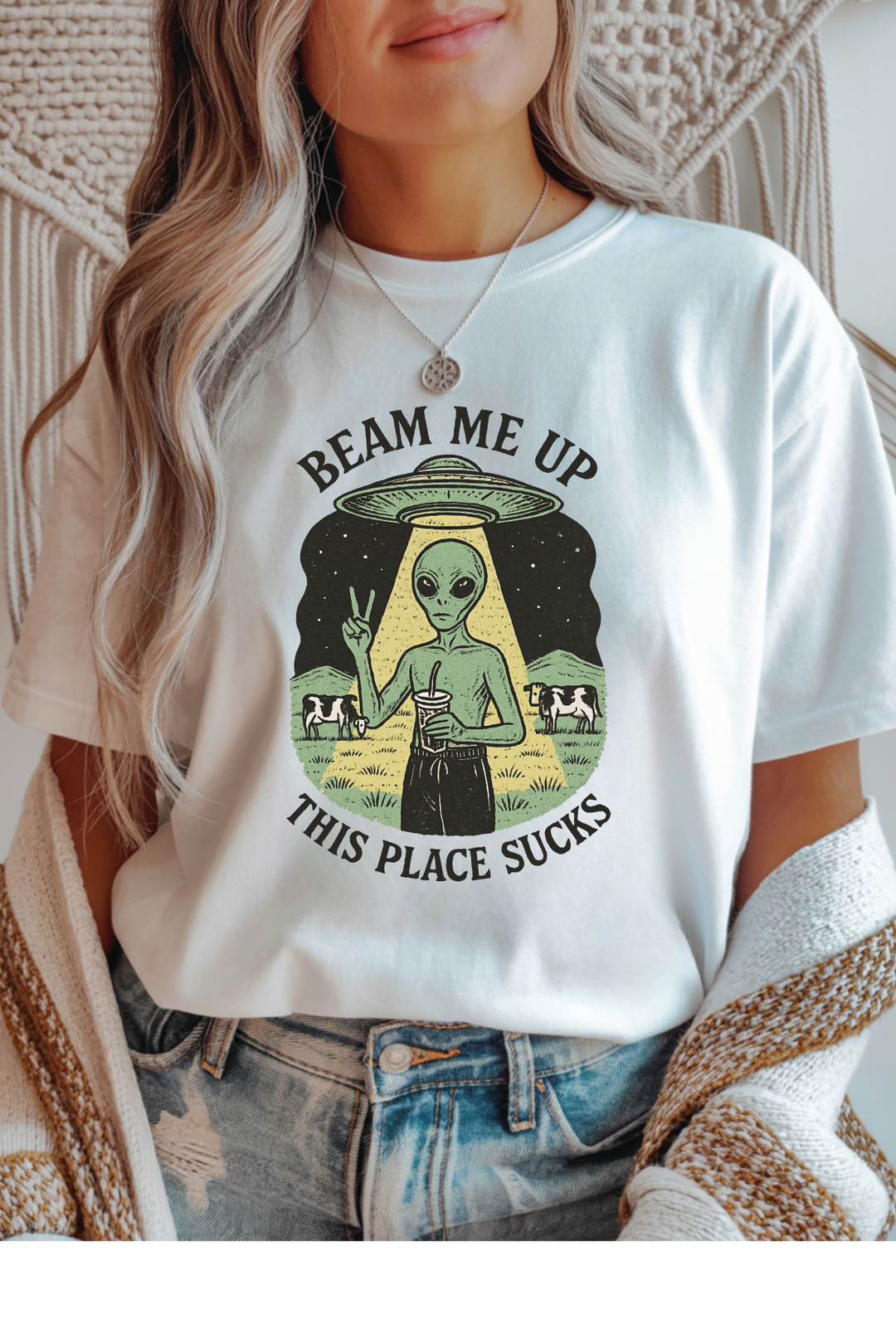 Beam Me Up This Place Sucks T-Shirt