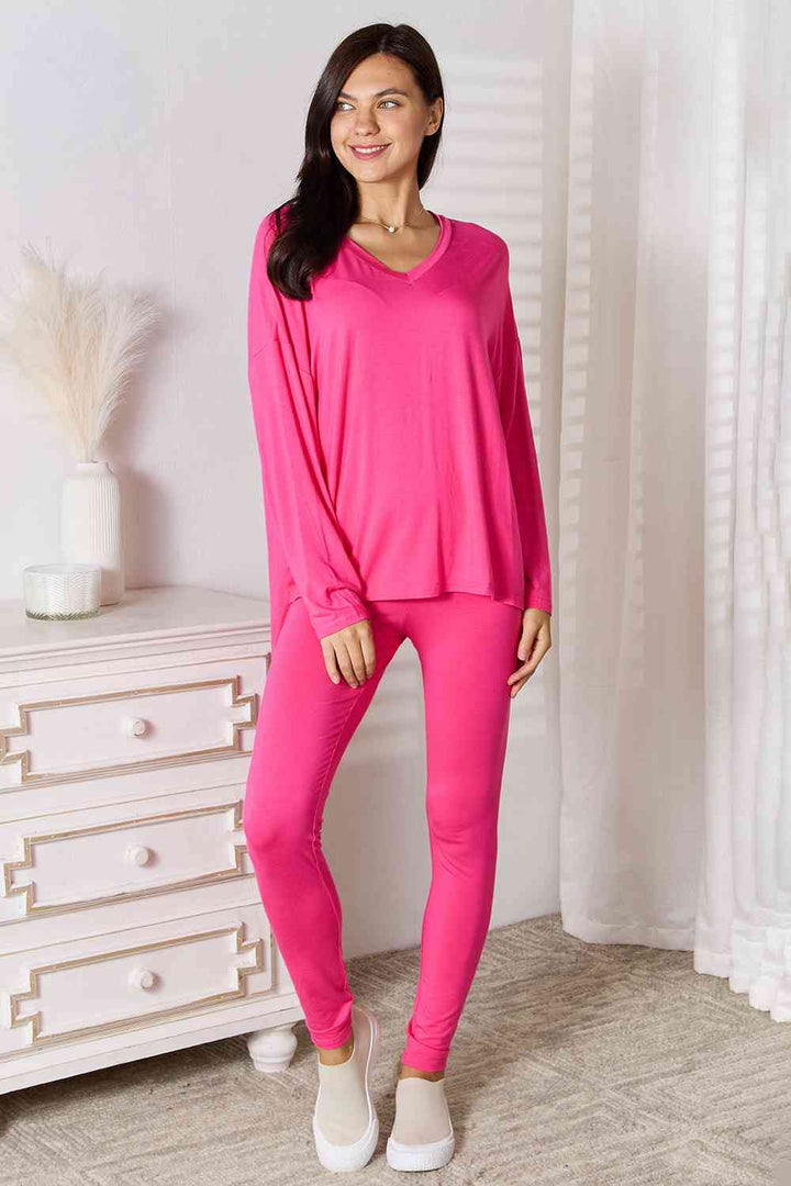 *5 Colors* Better Than The Best V-Neck Soft Butter Long Sleeve Lounge Set