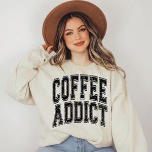 Coffee Addict Graphic Tee/Sweatshirt options
